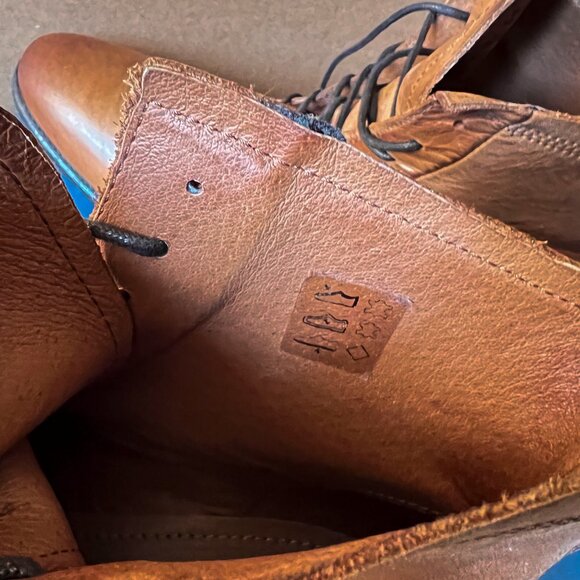 ALDO brand half-boots leather shoes XENOS Brown US Size 9 Made in Portugal - Picture 6 of 14